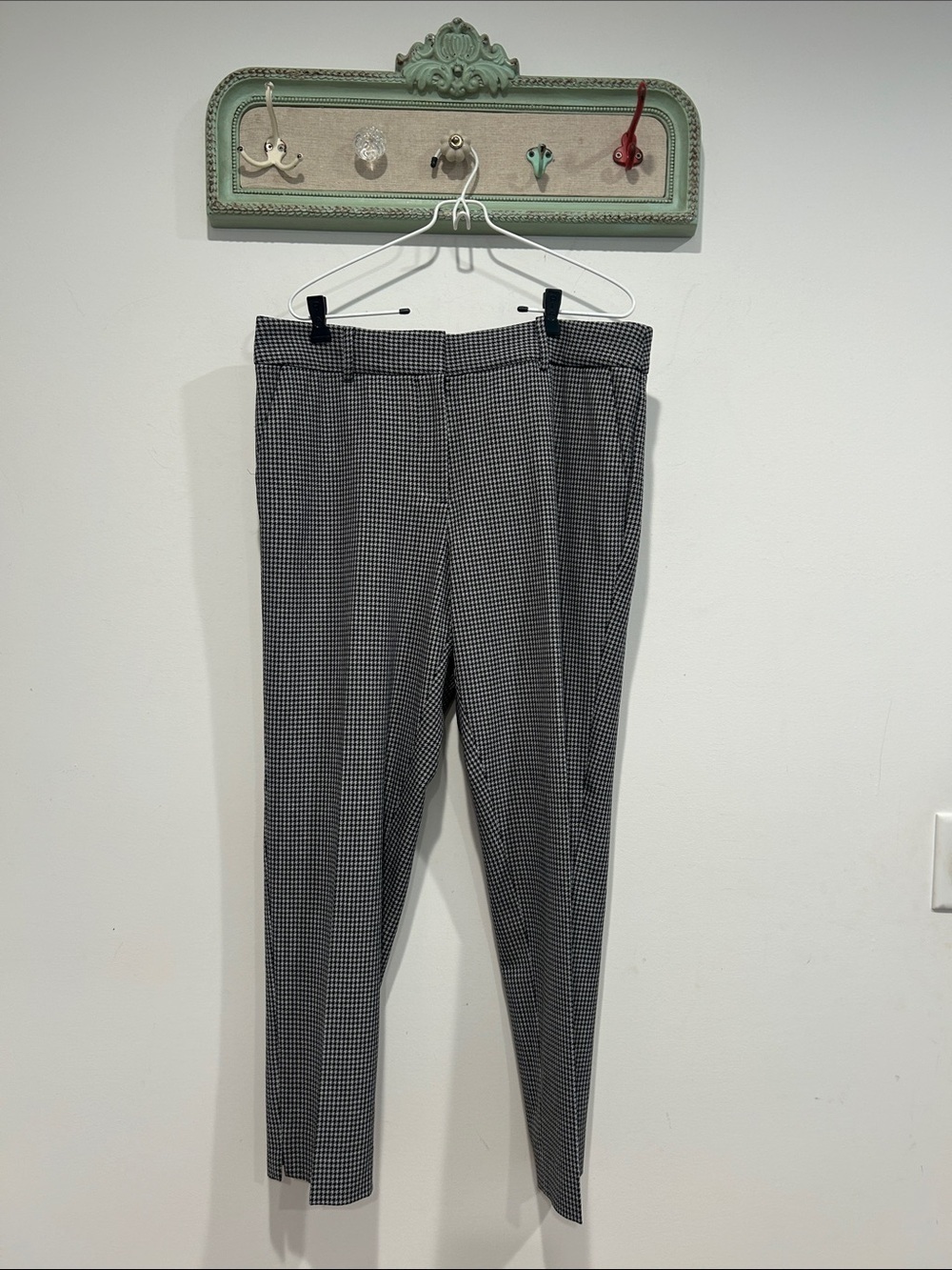 Talbots Hampshire Ankle herringbone straight leg career pants women’s 12 large